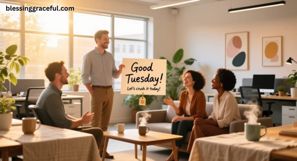 Encouraging Tuesday Morning Greetings for Coworkers