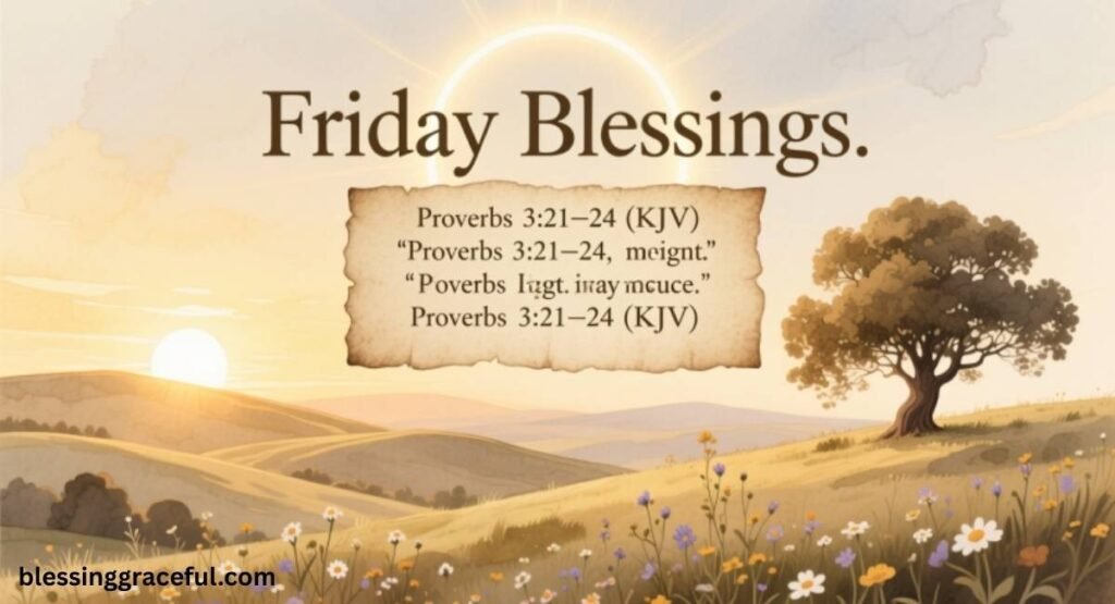 Friday Blessings Bible Verses KJV