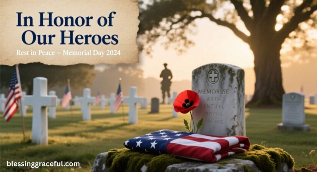 Memorial Day Blessings Card and Captions