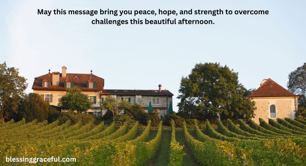 Good Afternoon Blessings Message