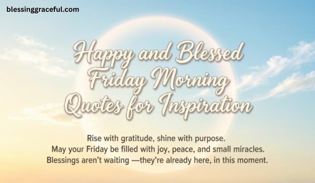 Happy and Blessed Friday Morning Quotes for Inspiration