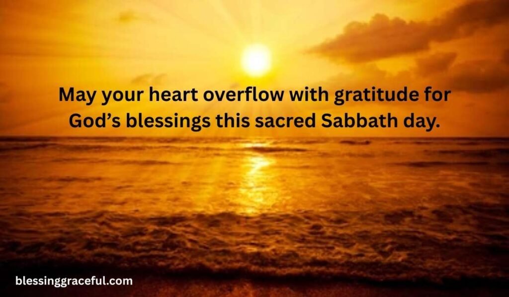 Thankful Sabbath Blessings