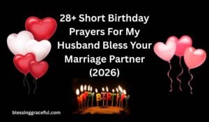 Short Birthday Prayers For My Husband